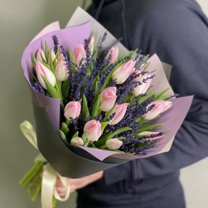 розовые тюльпаны харьков, доставка цветов